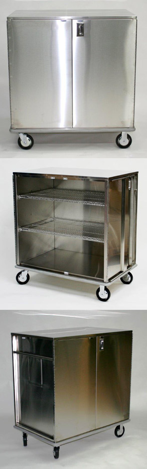 closed case cart stainless steel scc432756-2w