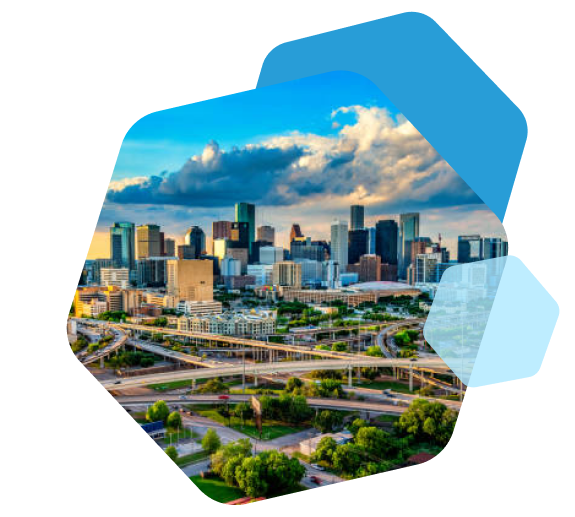 Cart.com Texas 3PL fulfillment center with downtown skyline